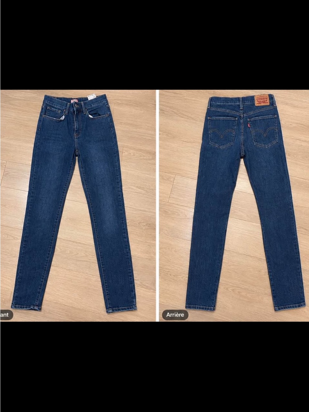 Levi's Women's Navy Blue High-Rise Skinny Jeans